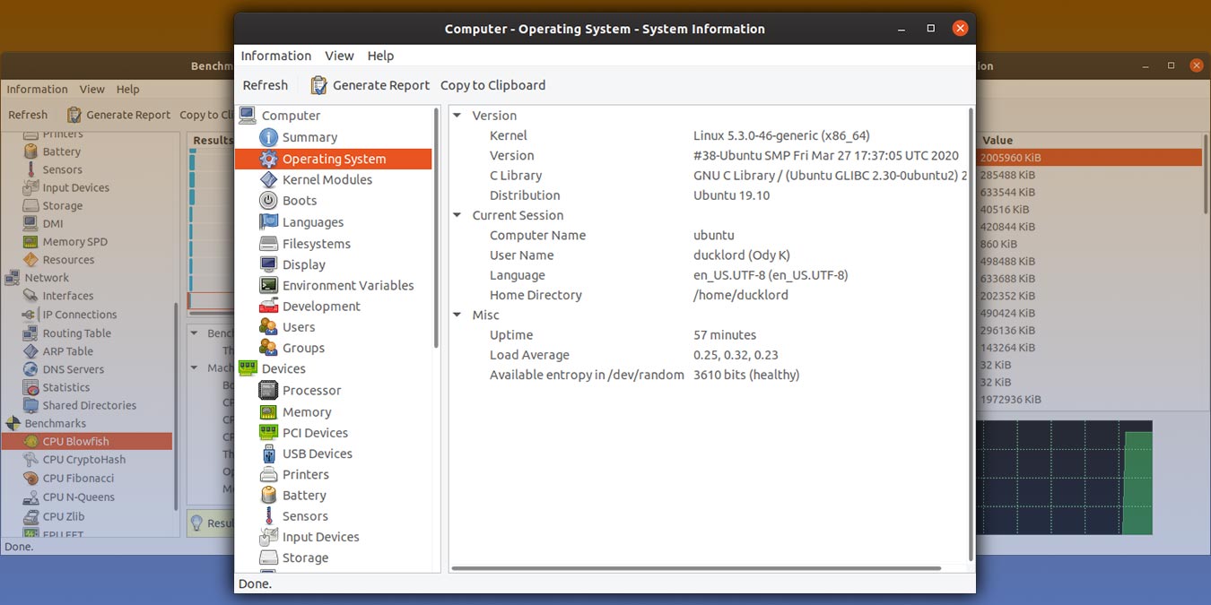HardInfo: проверка железа на Linux