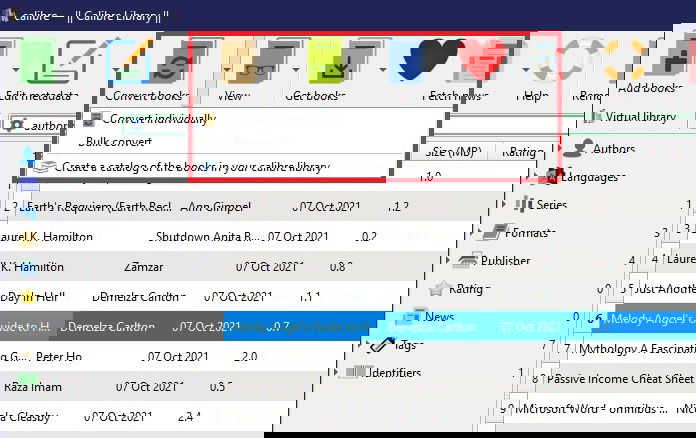 Calibre — конвертация