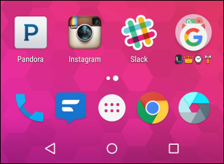 Открытая папка Android: больше эмодзи видно внутри