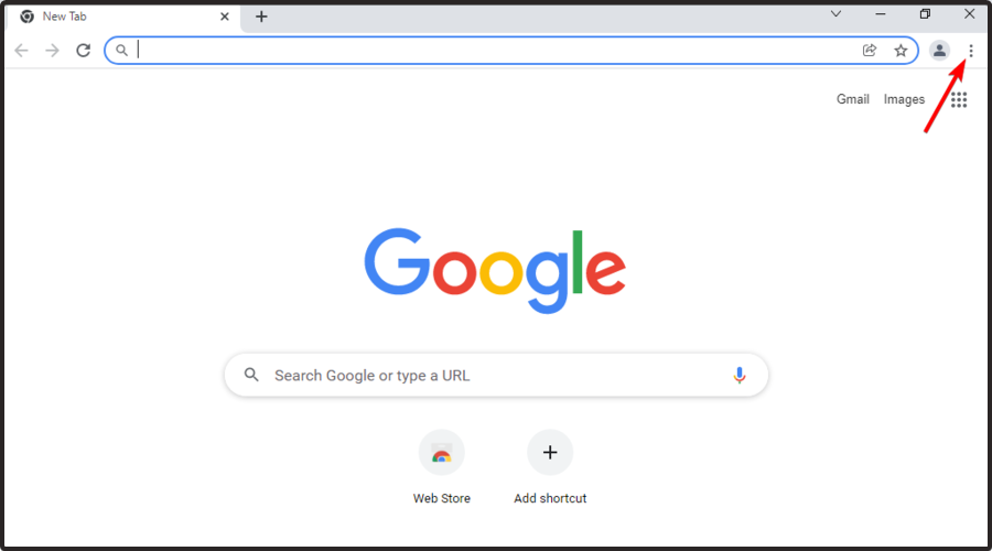меню три точки Chrome
