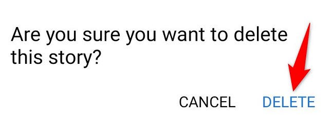 Подтверждение удаления из архива.