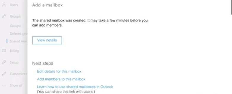Добавление участников в общий почтовый ящик
