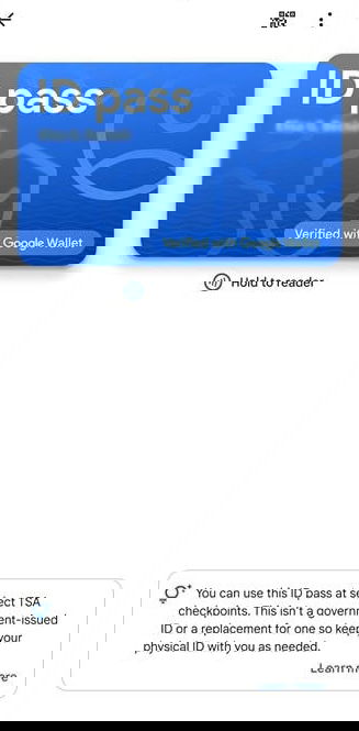 Паспорт добавлен в Google Wallet