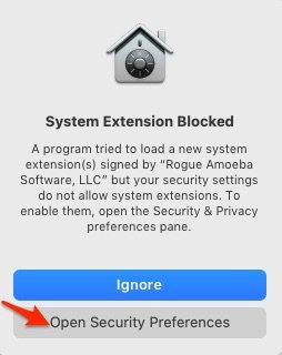 Кнопка перехода в параметры безопасности