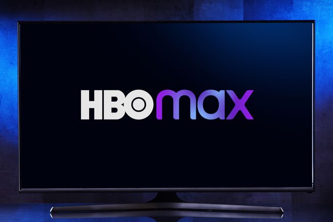 Телевизионный экран с логотипом HBO Max