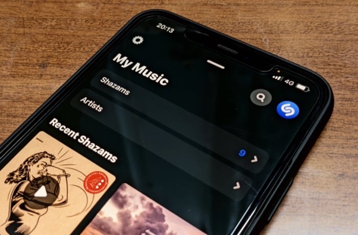 Просмотр истории Shazam на iPhone и iPad