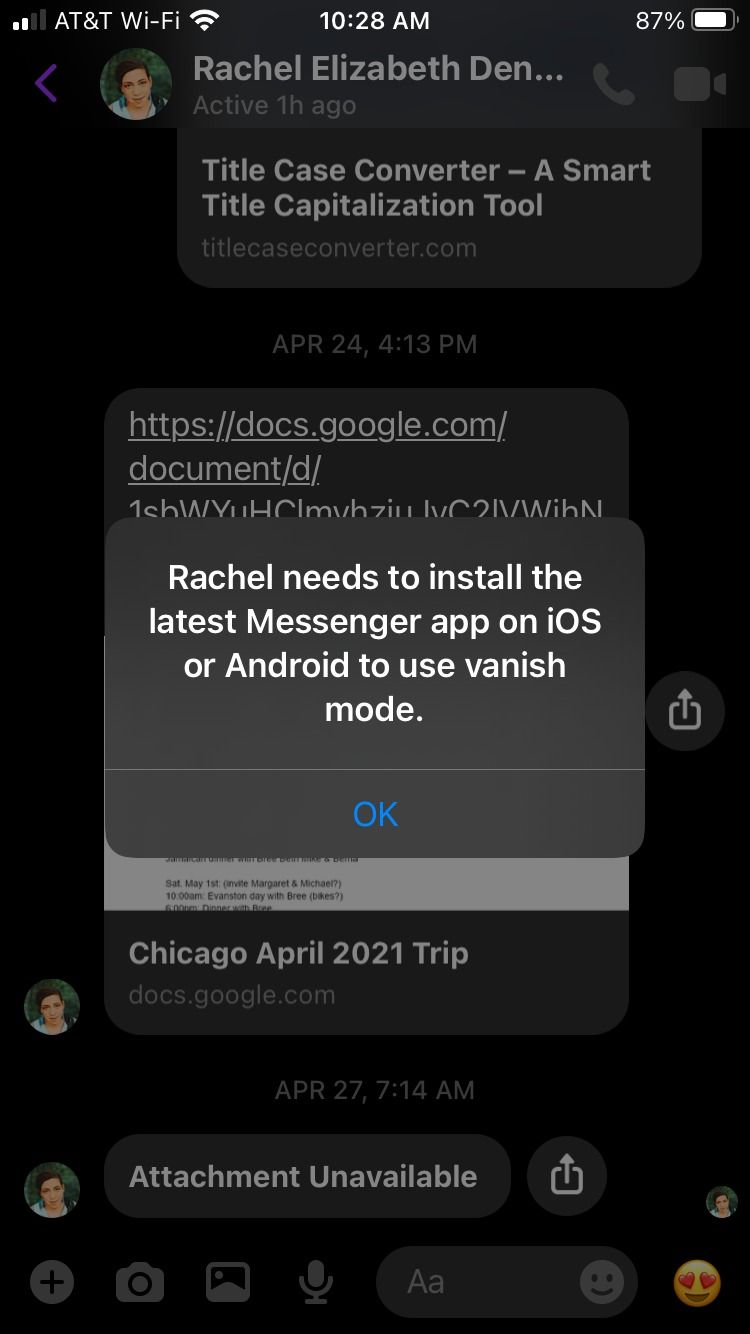 Информация о совместимости Vanish Mode