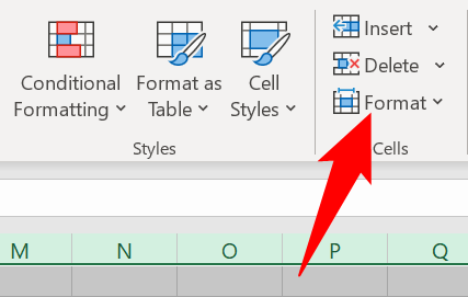Окно меню Format для всего листа