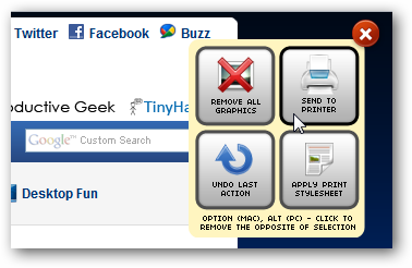 Печать через Printliminator из комбинированного меню