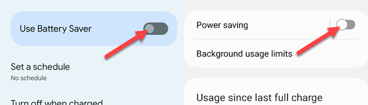 Включение режима энергосбережения и настройка расписания