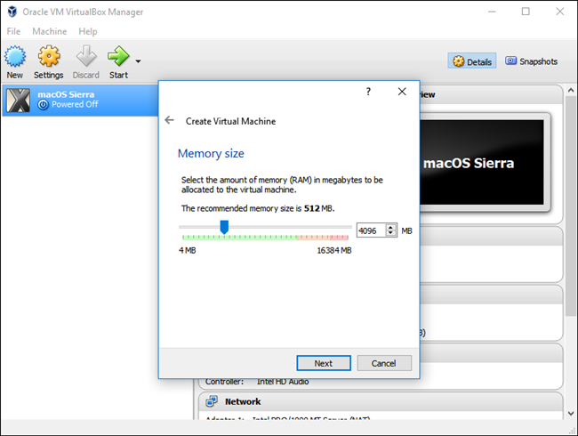 Выбор типа виртуального диска VDI