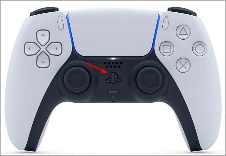 Кнопка PS на контроллере PS5