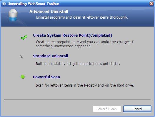 Процесс подтверждения удаления