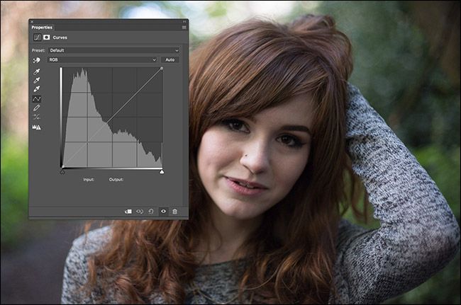 Добавление корректирующего слоя Кривые