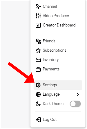 twitch settings