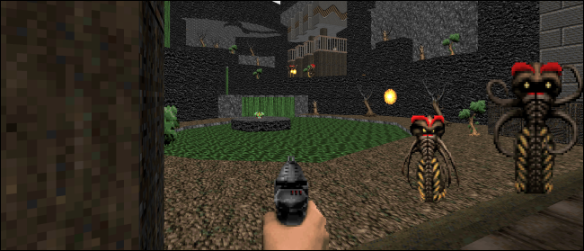 Скриншот Freedoom в GZDoom на Mac