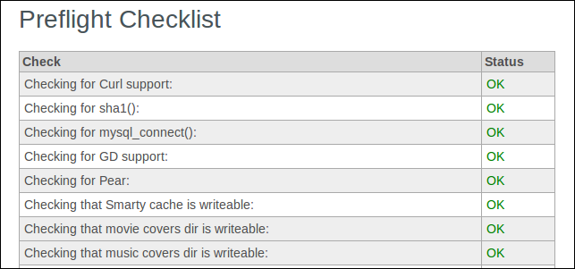 Проверка зависимости в веб‑инсталляторе NewzNab