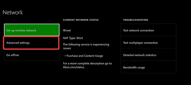 Расширенные сетевые настройки