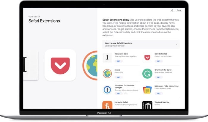 Расширения Safari на Mac: установка и удаление