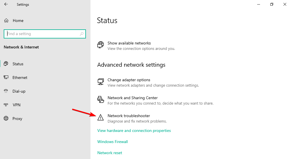 Устранение неполадок сети в Windows