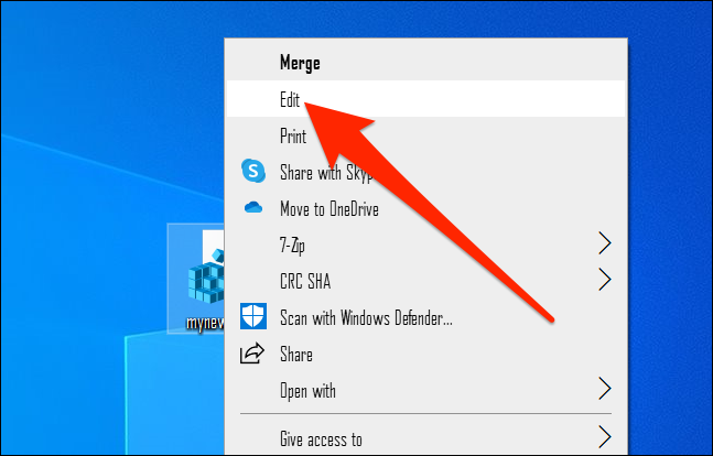 Редактирование .reg файла для смены шрифта