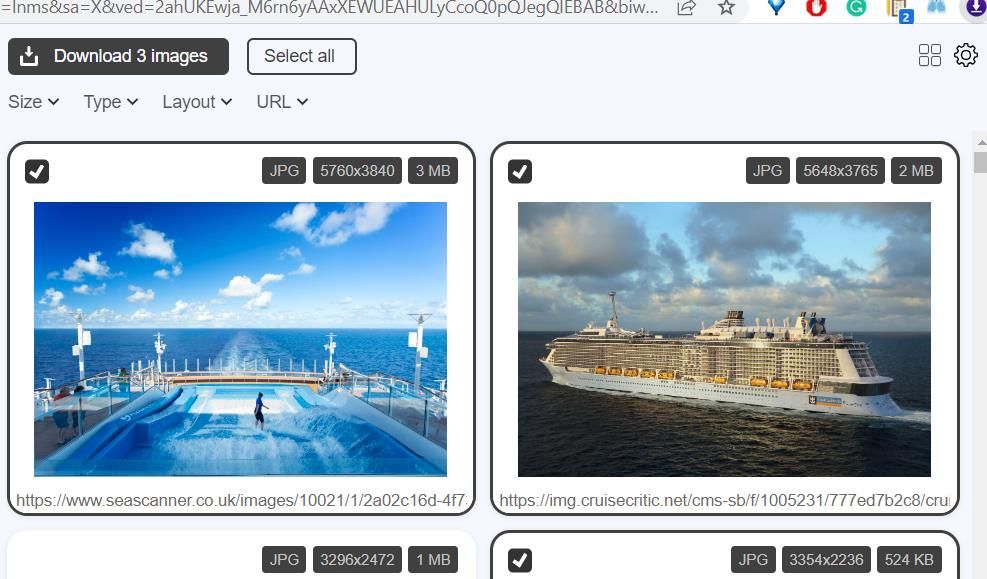 Выбор изображений в Imageye