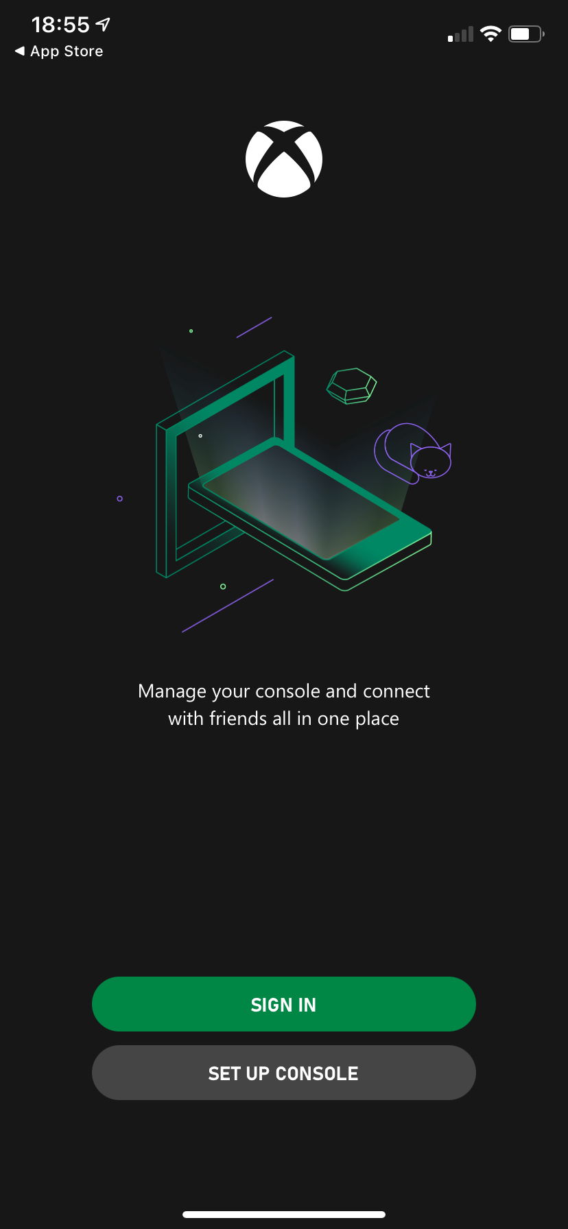 Настройка через приложение Xbox