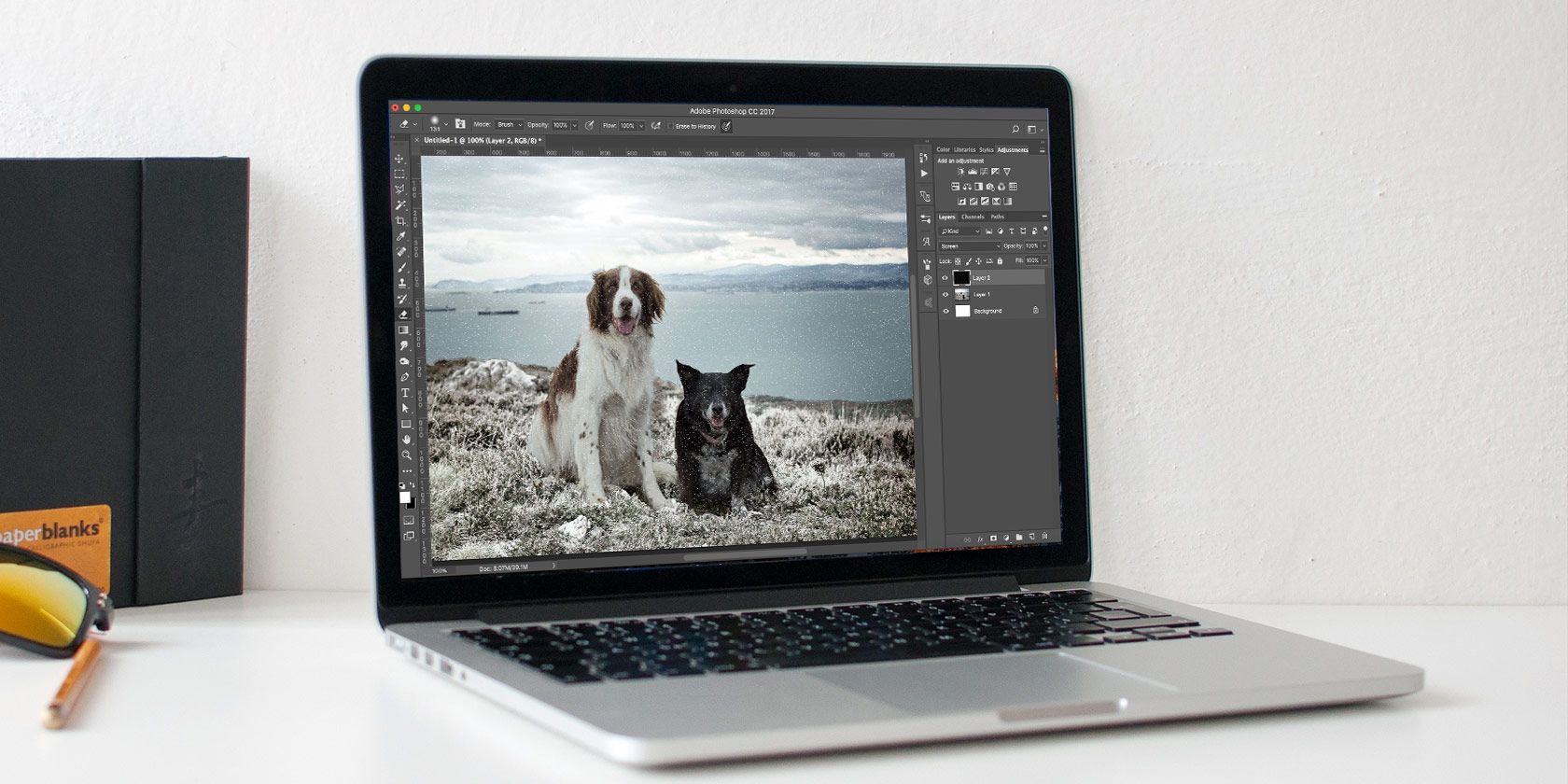 Как сделать искусственный снег в Photoshop
