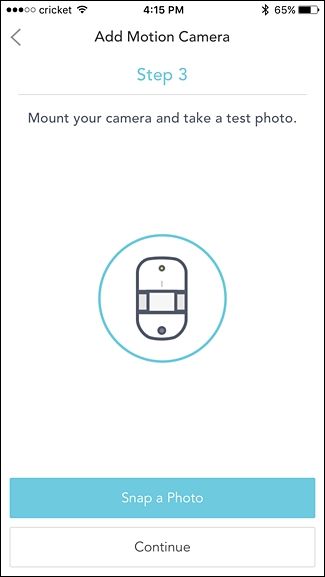 Крепление камерного модуля на поверхность с комплектным клеевым креплением