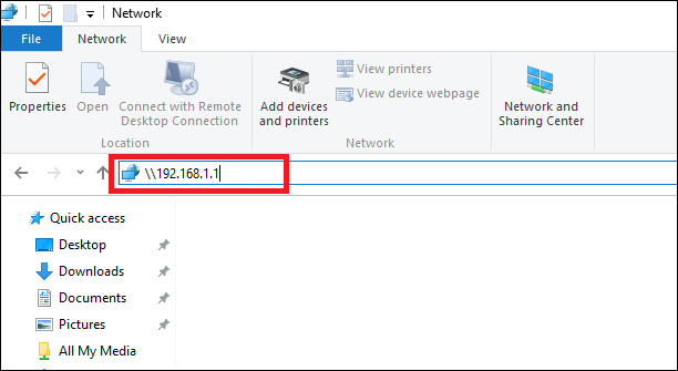 Проводник Windows с открытыми общими папками роутера Linksys