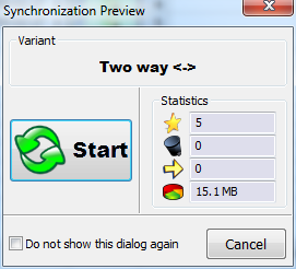 Подтверждение операции и превью перед запуском