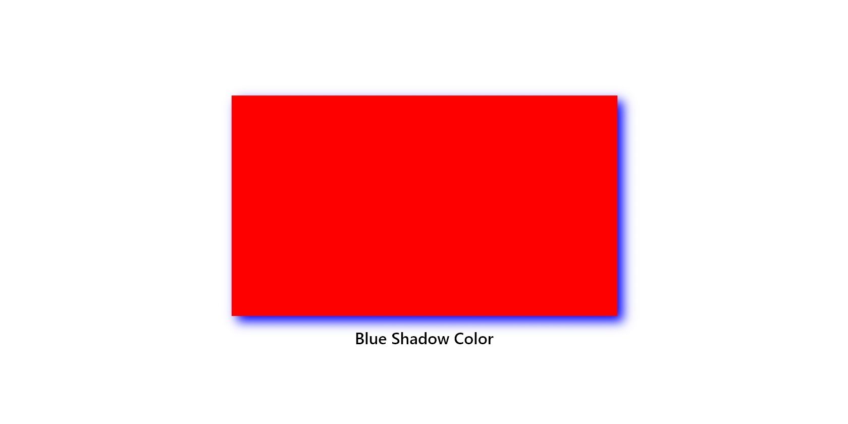 Цвет тени блока