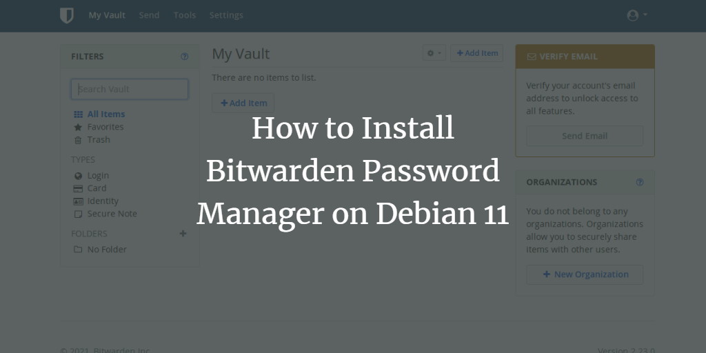 Bitwarden на Debian 11 — установка и запуск