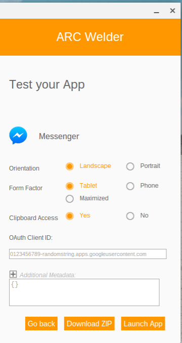 Настройка параметров ARC Welder и тест приложения.