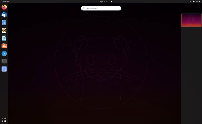 Один рабочий стол в GNOME