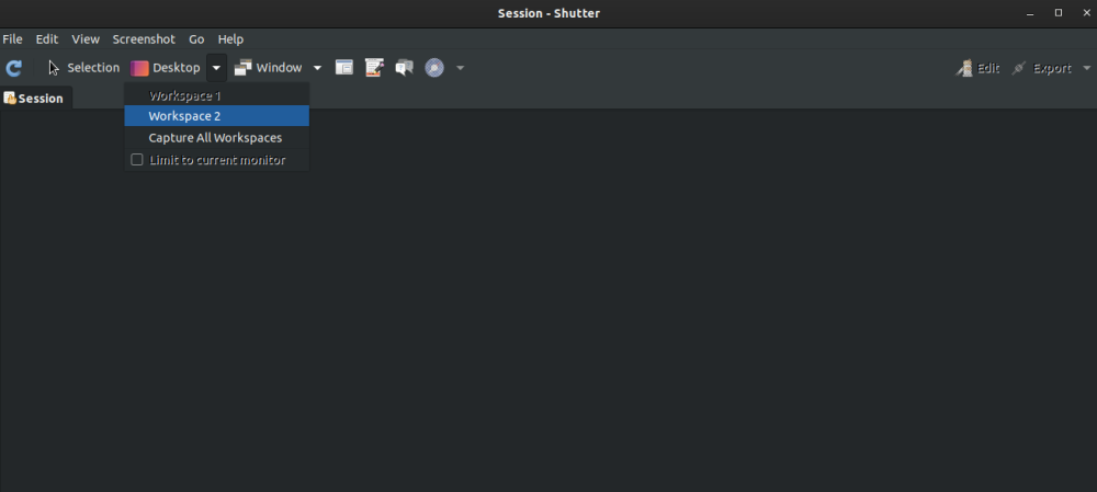 Shutter Desktop Workspace Screenshots