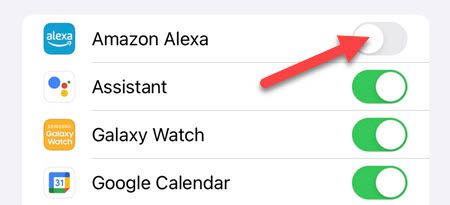 Отключение разрешений.