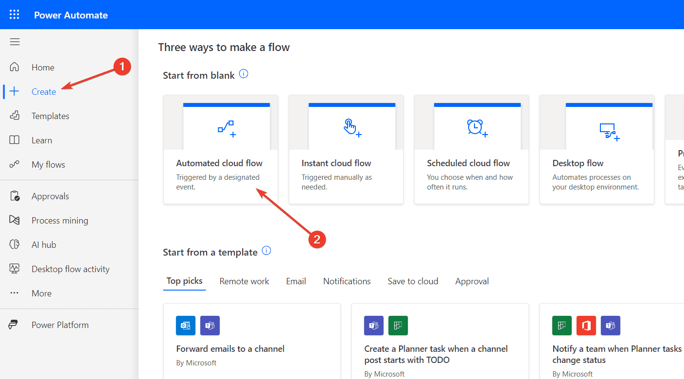 Power Automate: создание автоматизированного потока для копирования плана Planner