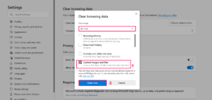 Очищаем кэш и временные файлы