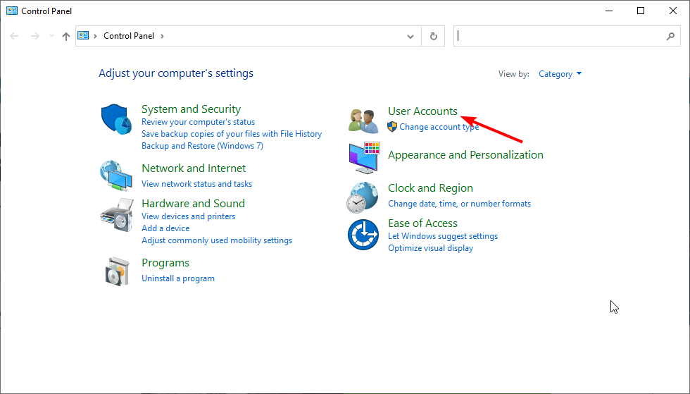 Параметры учётных записей