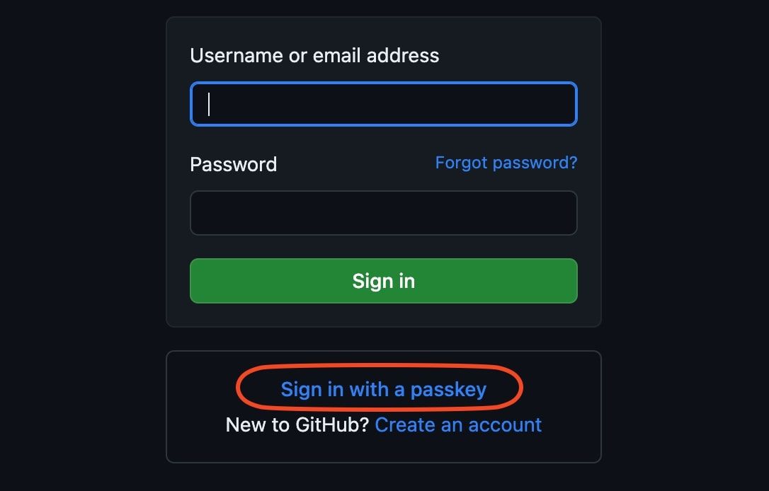 A GitHub sIgn in page with the 