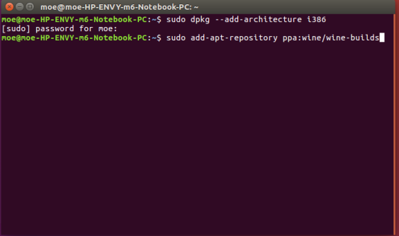 Добавление репозитория Wine в Ubuntu