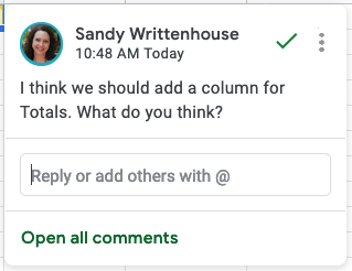 Нажмите на текст комментария, чтобы ответить