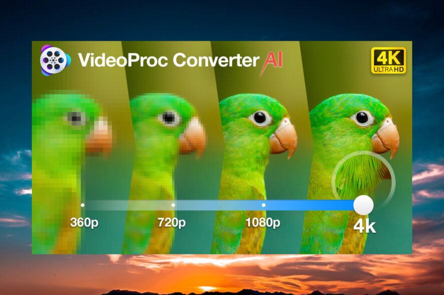 Как апскейлить и улучшить видео: VideoProc Converter AI