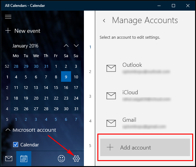Список популярных календарных сервисов для добавления аккаунта