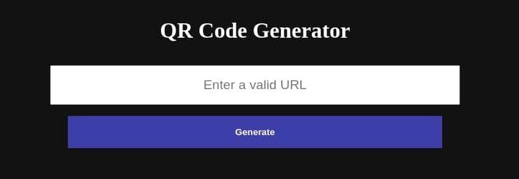 Скриншот интерфейса генератора QR‑кодов