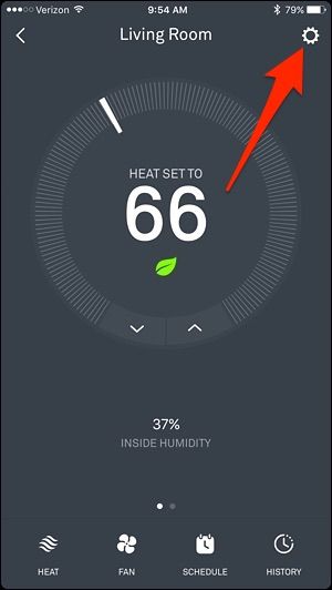 Экран раздела Оборудование в приложении Nest