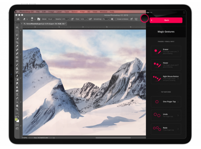 Astropad Studio на iPad