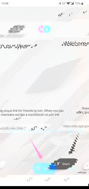 Android Google Duo: начать видеозвонок