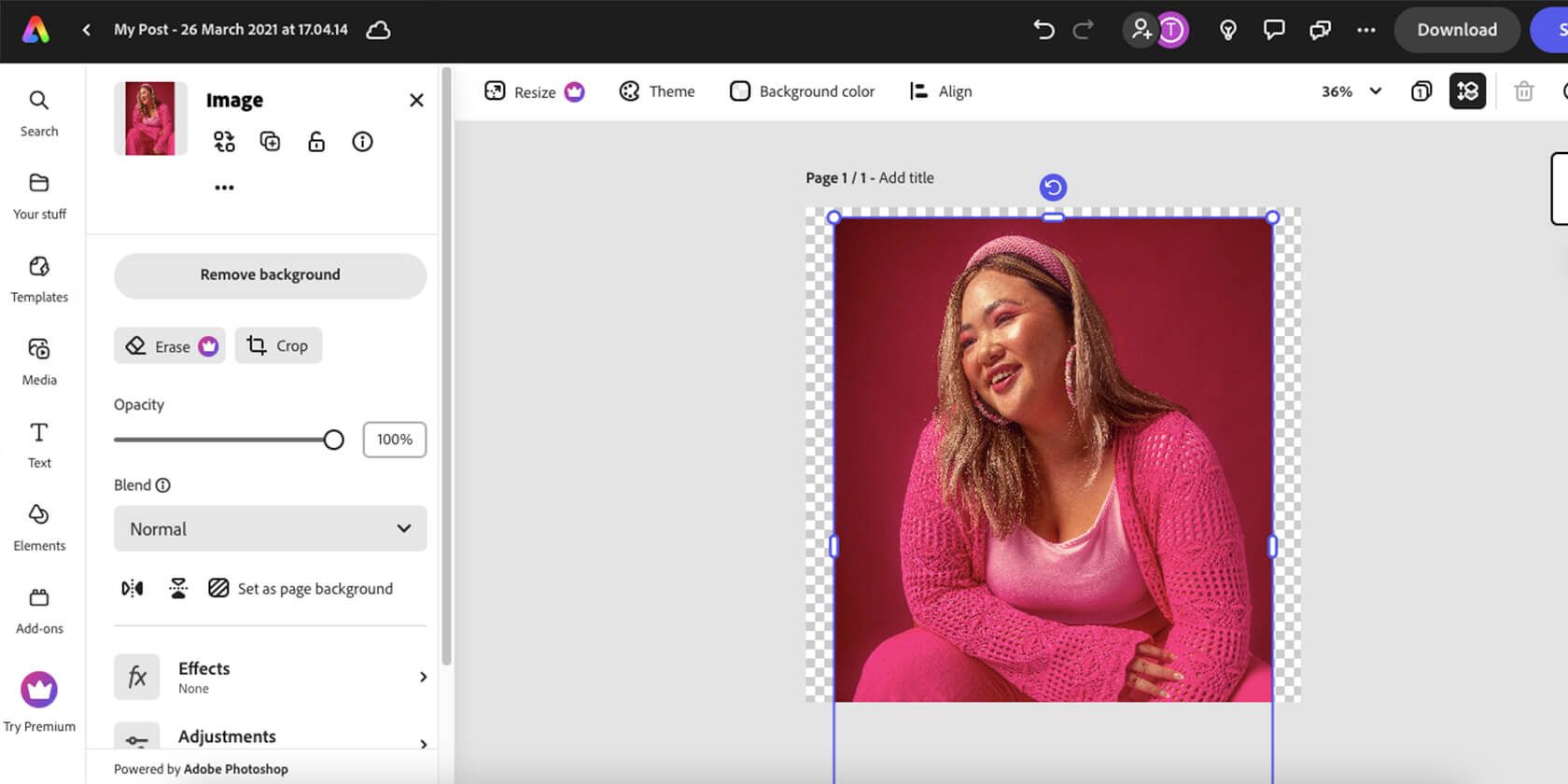 Adobe Express Remove Background